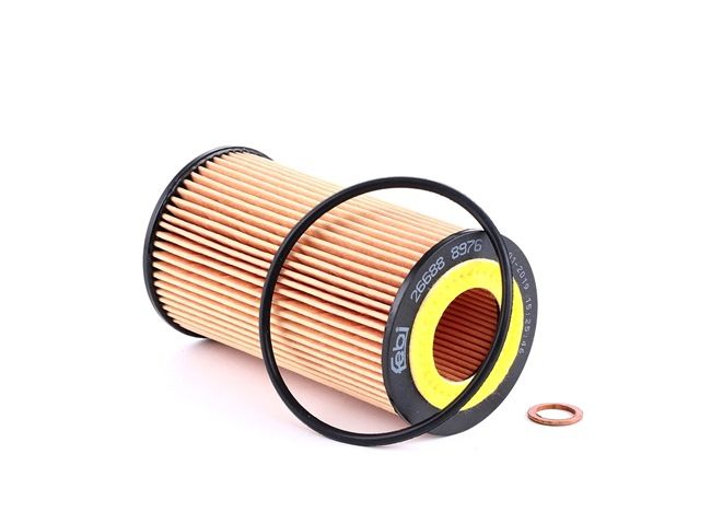 FEBI BILSTEIN 26688: Oliefilter Met pakkingen, Met afdichtring
