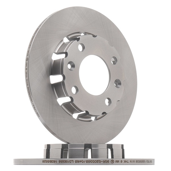 RIDEX 82B3225: Brzdový kotúč Zadna naprava, Ø: 249mm, plný, Liatina, Ø: 249mm, nepotiahnutý, bez náboja kolesa, bez skrutiek upevnujucich koleso
