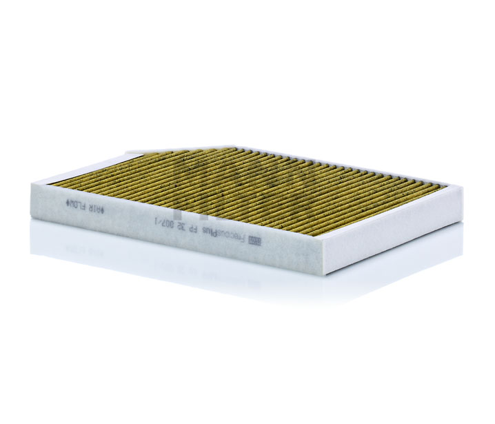 MANN-FILTER FP 32 007/1: Filtre d'habitacle FreciousPlus Filtre à charbon actif avec polyphenol, avec effet antibactérien, Filtre à poussière fine (PM 2.5), avec une activité antifongique, Filtre à charbon actif