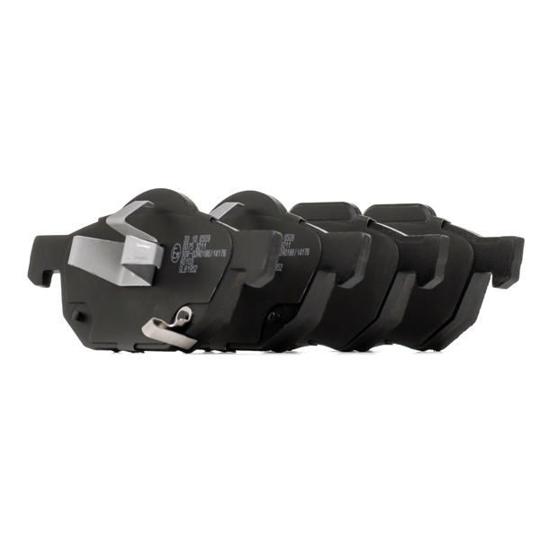SWAG 33 10 6509: Plăcuțe de frână punte fata, cu clema piston, cu tabla anti scartait