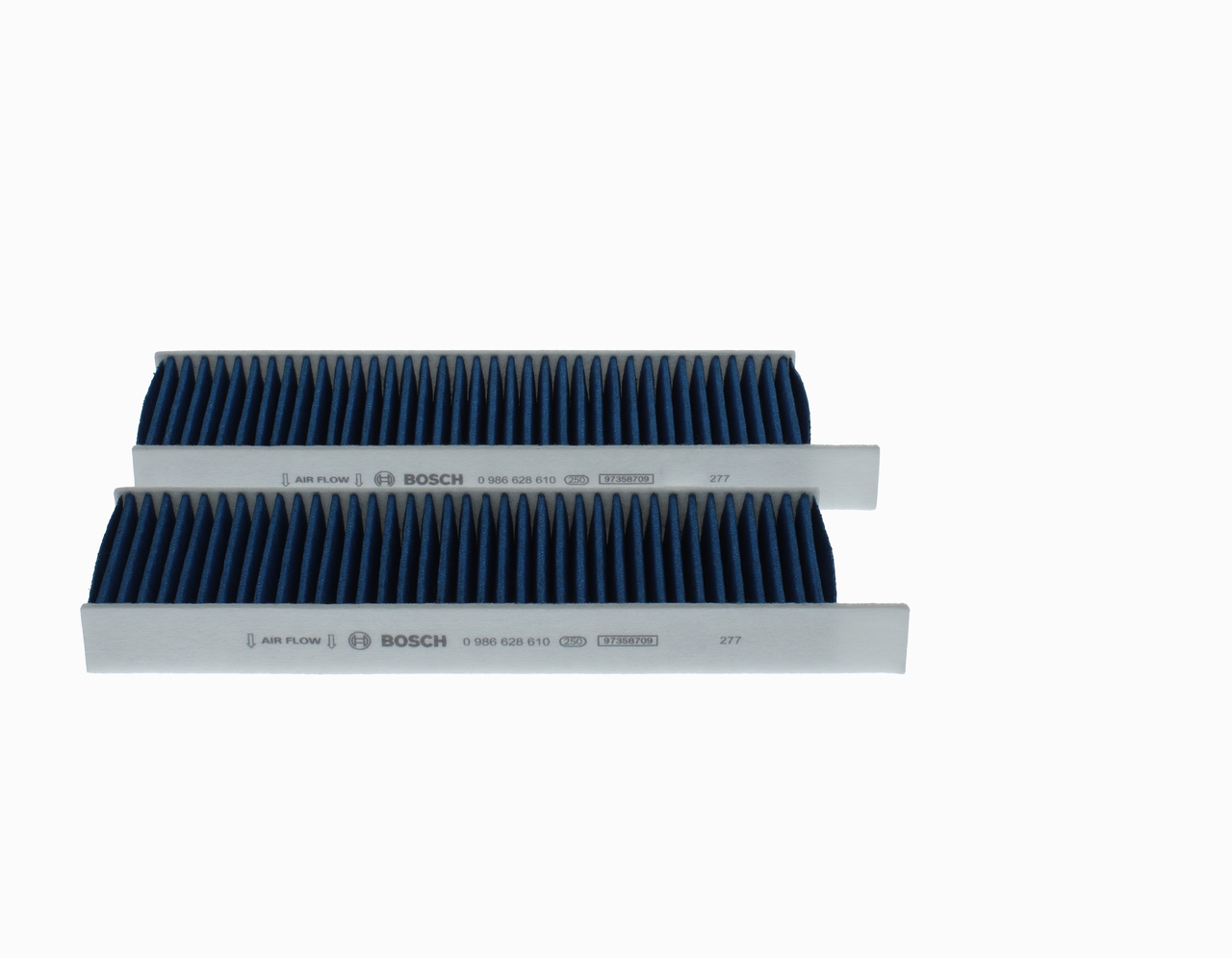 BOSCH 0 986 628 610: Filtre d'habitacle FILTRE+pro Filtre à charbon actif, Filtre à poussière fine (PM 2.5), aux propriétés anti-allergènes, avec une activité antifongique, avec effet antibactérien