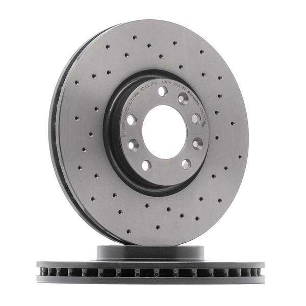 BREMBO 09.C133.1X: Brzdový kotouč XTRA LINE - Xtra R: 303,5mm, děrováno / vnitřně větráno, R: 303,5mm, nátěr, se šrouby
