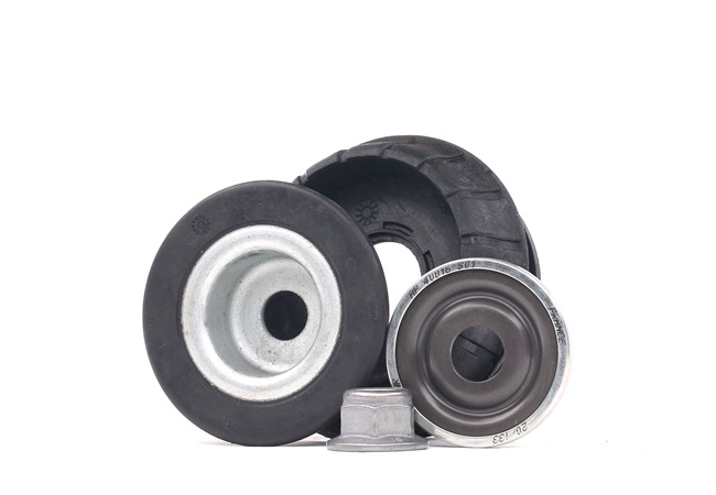 SNR KB655.03: Reparatieset, Ring voor schokbreker veerpootlager Met rubberlager, Incl schroefset