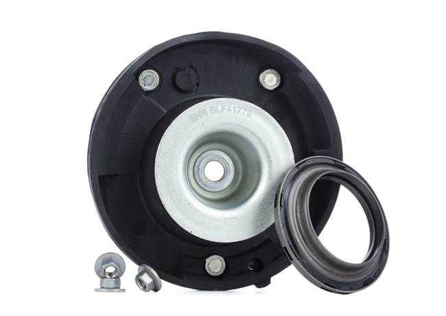 SNR KB655.25: Reparatieset, Ring voor schokbreker veerpootlager Met rubberlager, Incl schroefset