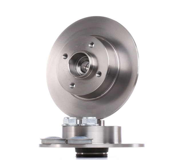 SNR KF155.77U: Disco de freno Ø: 240mm, macizo, Ø: 240mm, con apoyo de caucho, con rodamiento