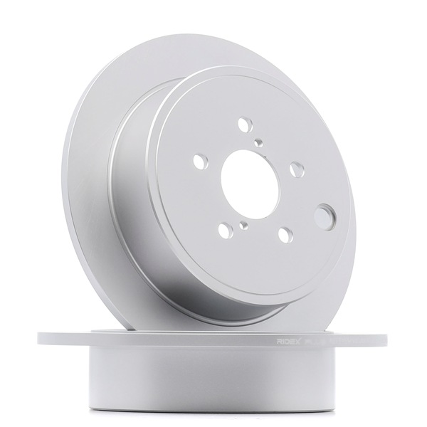 RIDEX PLUS 82B0310P: Disco de freno Eje trasero, Ø: 286mm, macizo, Ø: 286mm, sin buje de rueda, sin perno de sujeción de rueda