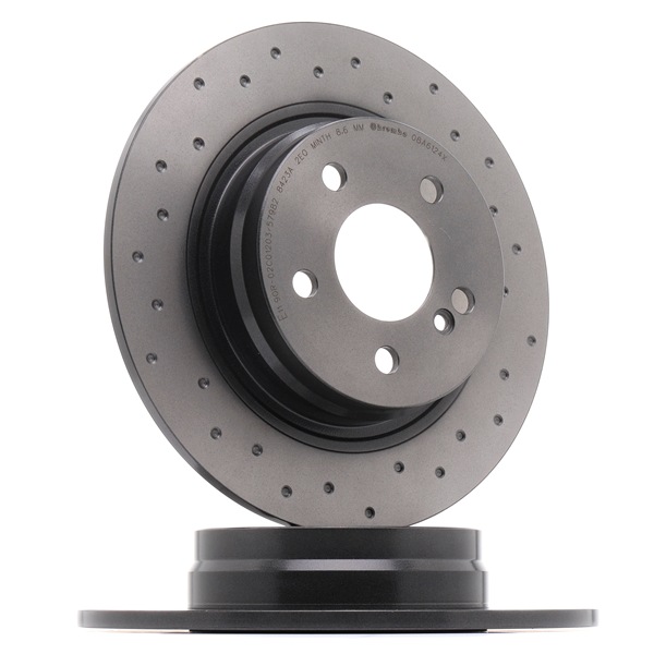 BREMBO 08.A612.4X: Disc de frână XTRA LINE - Xtra Ř: 300mm, plin, perforat, Ř: 300mm, acoperit (cu un strat protector), cu suruburi