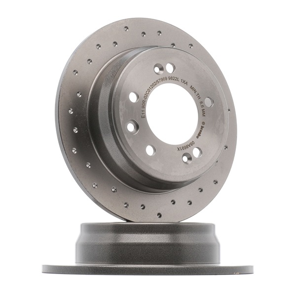 BREMBO 08.A869.1X: Disco de freno XTRA LINE - Xtra Ø: 262mm, macizo, perforado, Ø: 262mm, revestido, con tornillos