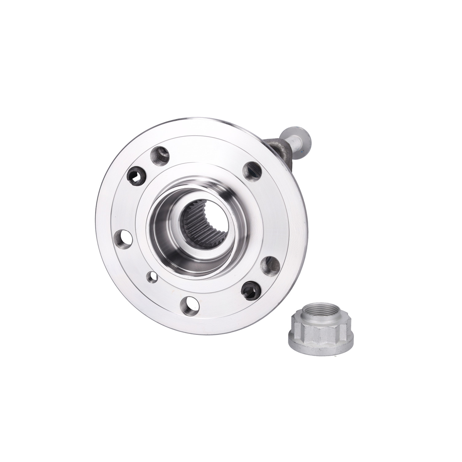 FEBI BILSTEIN 182438: Radlagersatz Vorderachse, mit Anbau-/Befestigungsmaterial, Radlager in Radnabe integriert, mit integriertem magnetischen Sensorring, mit ABS-Sensorring