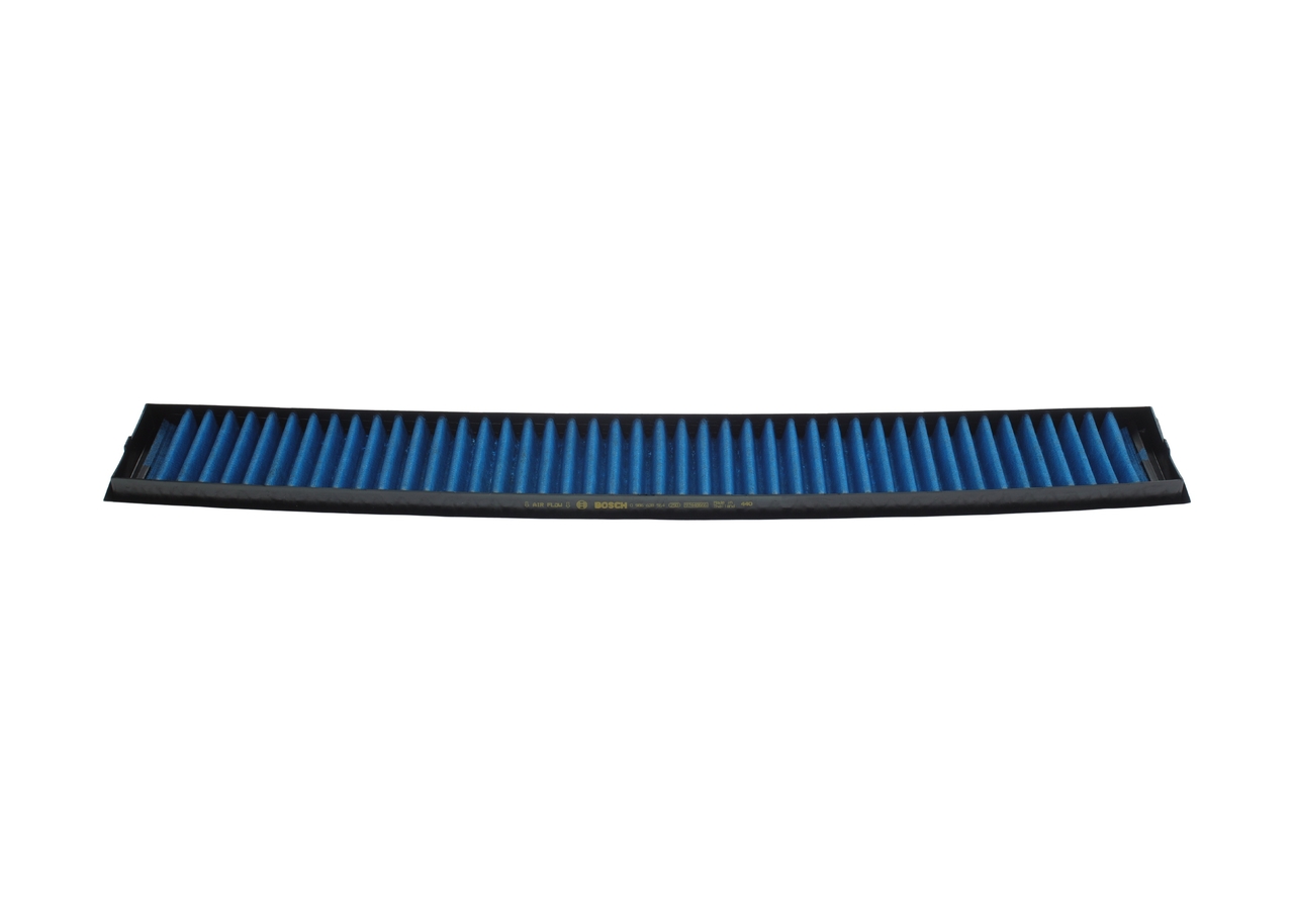 BOSCH 0 986 628 564: Interieurfilter FILTER+pro Carbon filter, Met antibacteriële werking, Deeltjesscheiderpercentage >98% voor 2,5 µm (fijnstof), Met anti-allergische werking, met antivirale werking, Met schimmelwerende werking