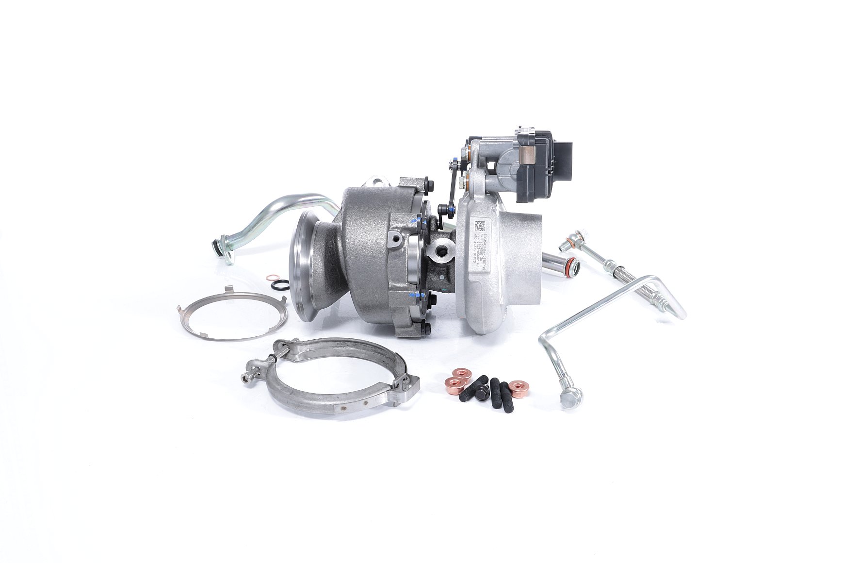 BTS TURBO T981622: Turbolader TURBO SERVICE SET ORIGINAL mit Ölzulaufleitung, mit Ölablaufleitung, mit Anbau-/Befestigungsmaterial