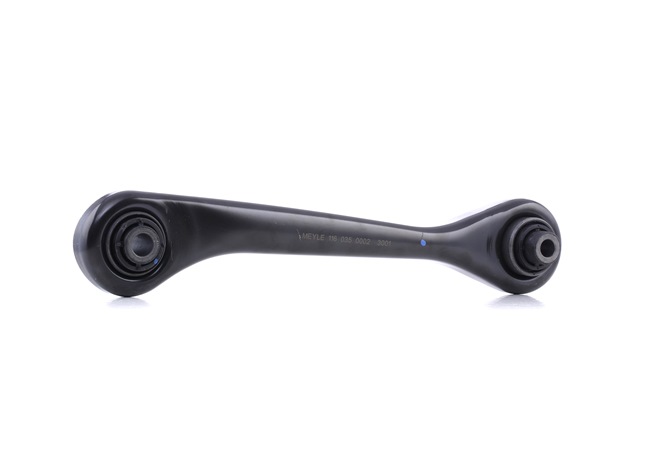 MEYLE 116 035 0002: Draagarm Achteras links, Onder, Plaatstaal, Met rubberlager, ORIGINAL Quality