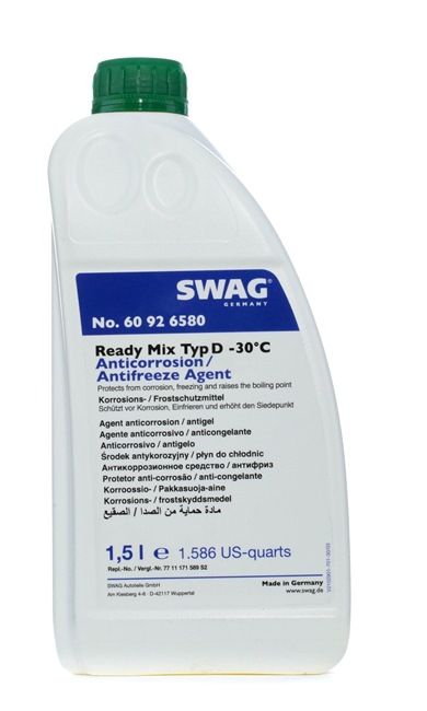 SWAG 60 92 6580 Kühlmittel RENAULT KANGOO (KC0/1_) 1.5 dCi (KC07) 65 PS Diesel