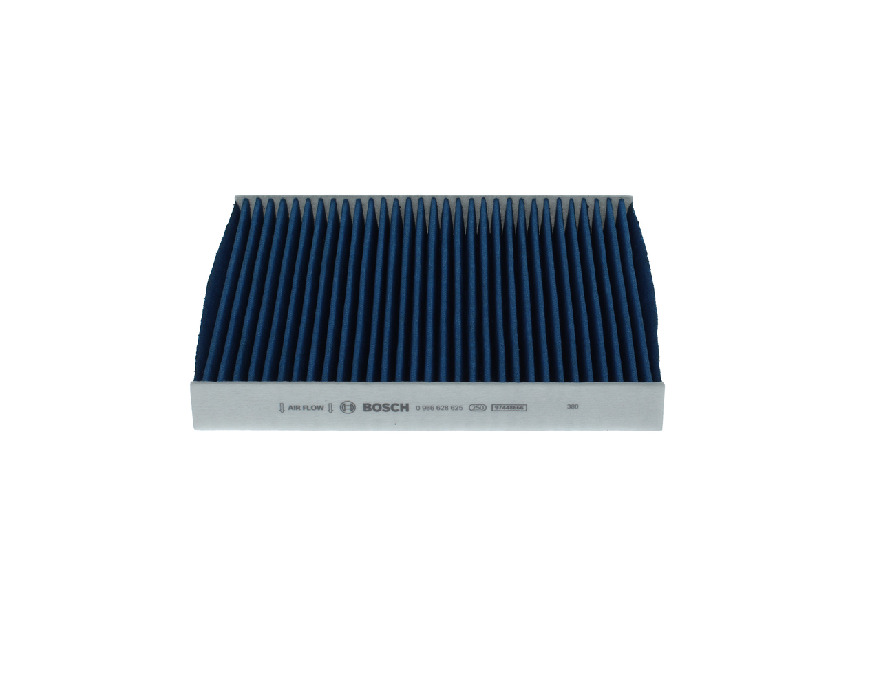 BOSCH 0 986 628 625: Innenraumfilter FILTER+pro Aktivkohlefilter, mit antibakterieller Wirkung, Partikelabscheiderate >98% für 2,5µm (Feinstaub), mit antiallergischer Wirkung, mit antiviraler Wirkung, mit fungizider Wirkung