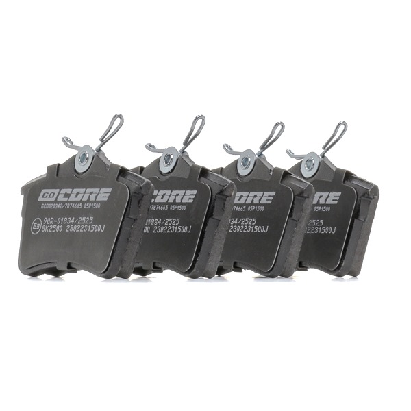 goCORE GCD020342: Fékbetét készlet, tárcsafék