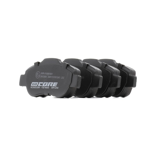 goCORE GCD020399: Juego de pastillas de freno con accesorios, con tornillos pinza freno
