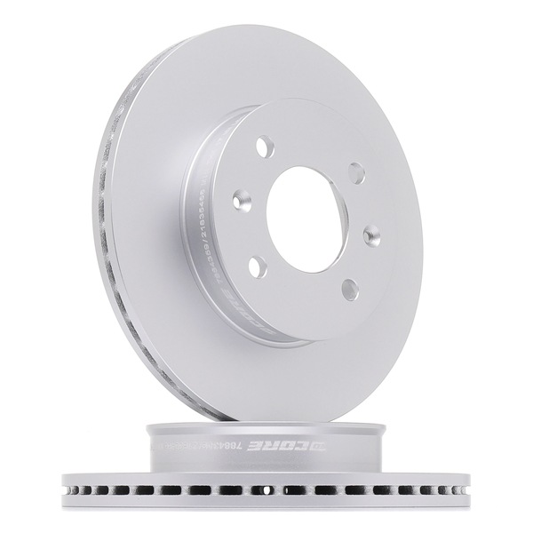 goCORE GCH20395: Bremžu diski Priekšējais tilts, Ø: 240,8mm, ventilējams, Pelēkais čuguns, Ø: 240,8mm, pārklāts, bez riteņa rumbas, bez riteņa rumbas gultņa, bez riteņu stiprināšanas skrūvēm