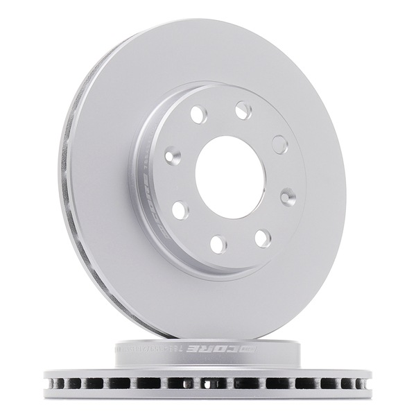 goCORE GCH20561: Bremsscheibe Vorderachse, Ø: 235,7mm, Belüftet, Grauguss, Ø: 235,7mm, beschichtet, ohne Radnabe, ohne Radlager, ohne Radbefestigungsbolzen