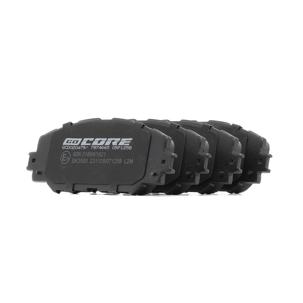 goCORE GCD020479 Remblokken TOYOTA COROLLA Saloon (E15_) 105 Pk Benzine kosten
