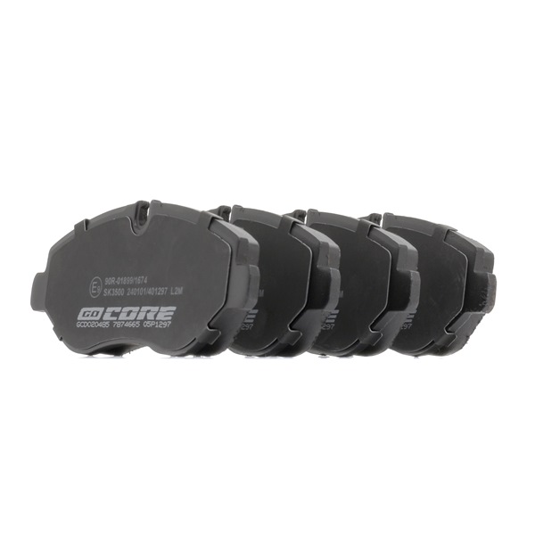 goCORE GCD020485: Plăcuțe de frână cu acceasorii, cu suruburi etrier