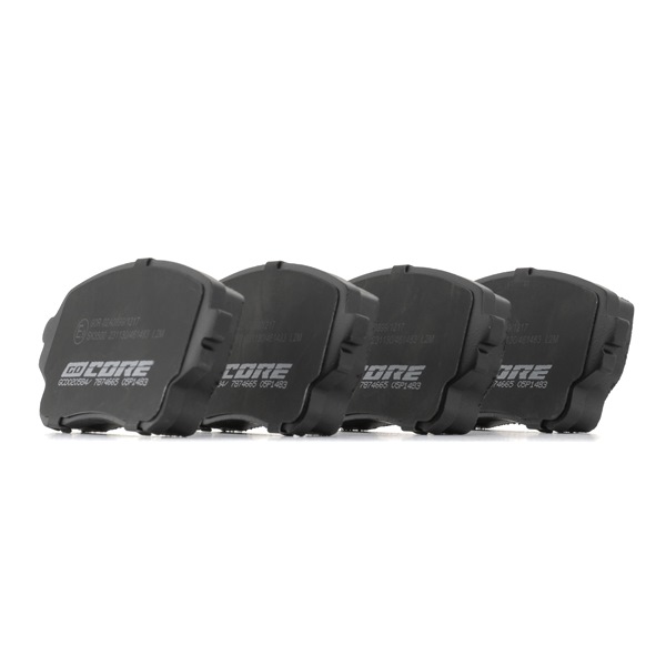 goCORE GCD020584: Plăcuțe de frână cu acceasorii, cu tabla anti scartait