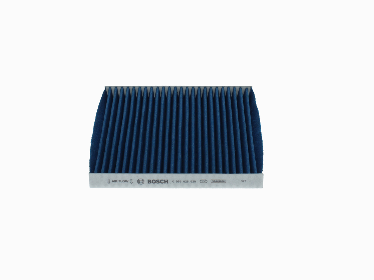 BOSCH 0 986 628 629: Filtro de habitáculo FILTRO+pro Filtro de carbón activado, con efecto bactericida, Índice de sep. de partículas > 98 % para 2,5 µm (polvo fino), con efecto antialérgico, con efecto antiviral, con efecto fungicida