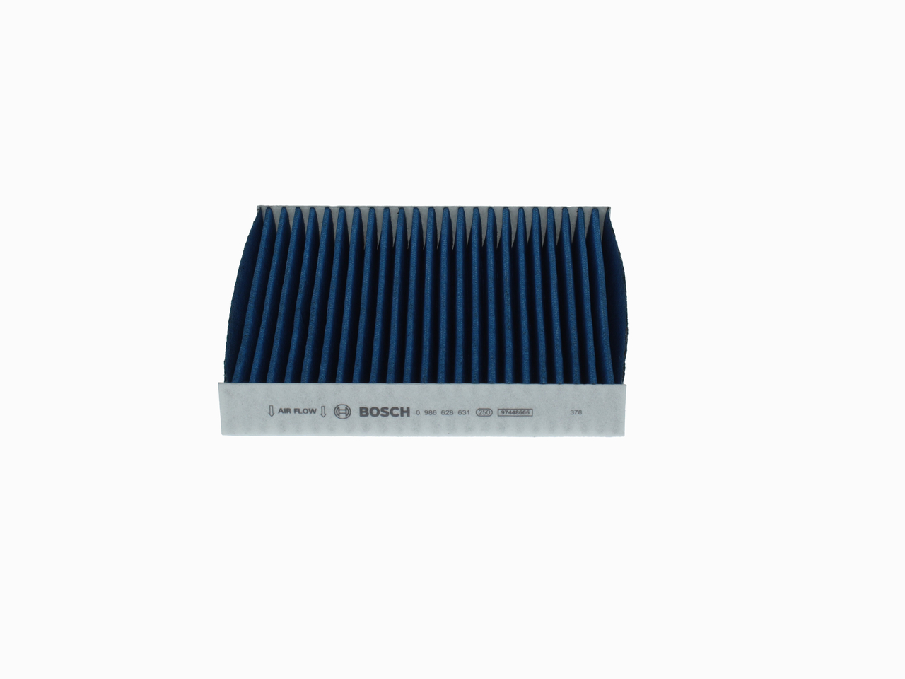 BOSCH 0 986 628 631: Pollenfilter FILTER+pro Aktivkulfilter, med antibakteriel virkning, Partikeludskillemængde >98% for 2,5µm (finstøv), med antiallergisk virkning, med antivirus-virkning, med anti-skimmel virkning