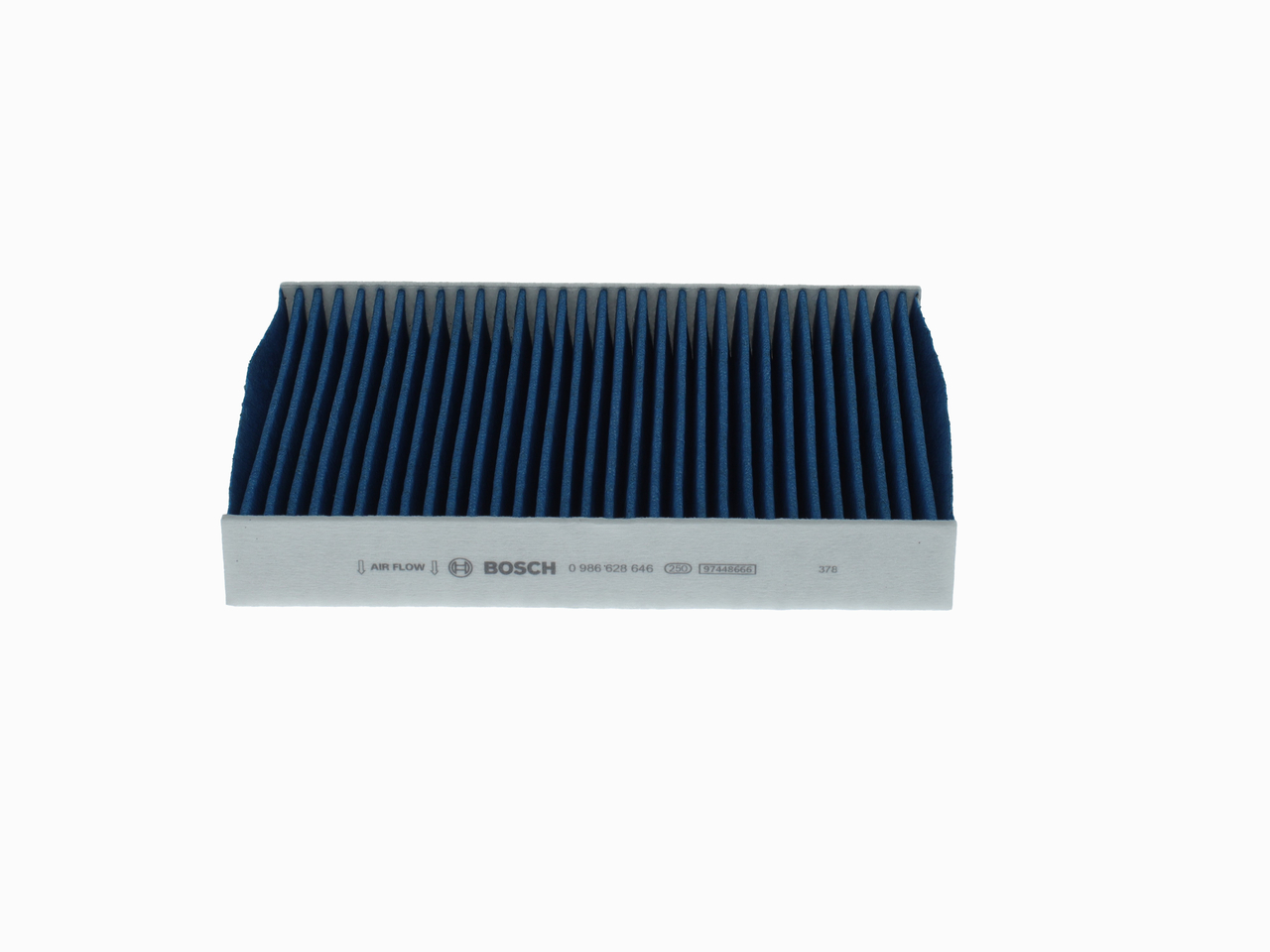 BOSCH 0 986 628 646: Filtr, vzduch v interiéru FILTER+pro Filtr s aktivním uhlím, s antibakteriálním účinkem, Odlučivost částic >98% pro 2,5 µm (jemný prach), s antialergickým účinkem, s antivirovým účinkem, s fungicidním účinkem