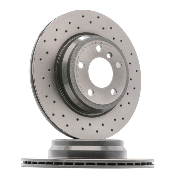 BREMBO 09.C117.1X: Bremsscheibe XTRA LINE - Xtra Ø: 330mm, gelocht/innenbel., Ø: 330mm, beschichtet, mit Schrauben