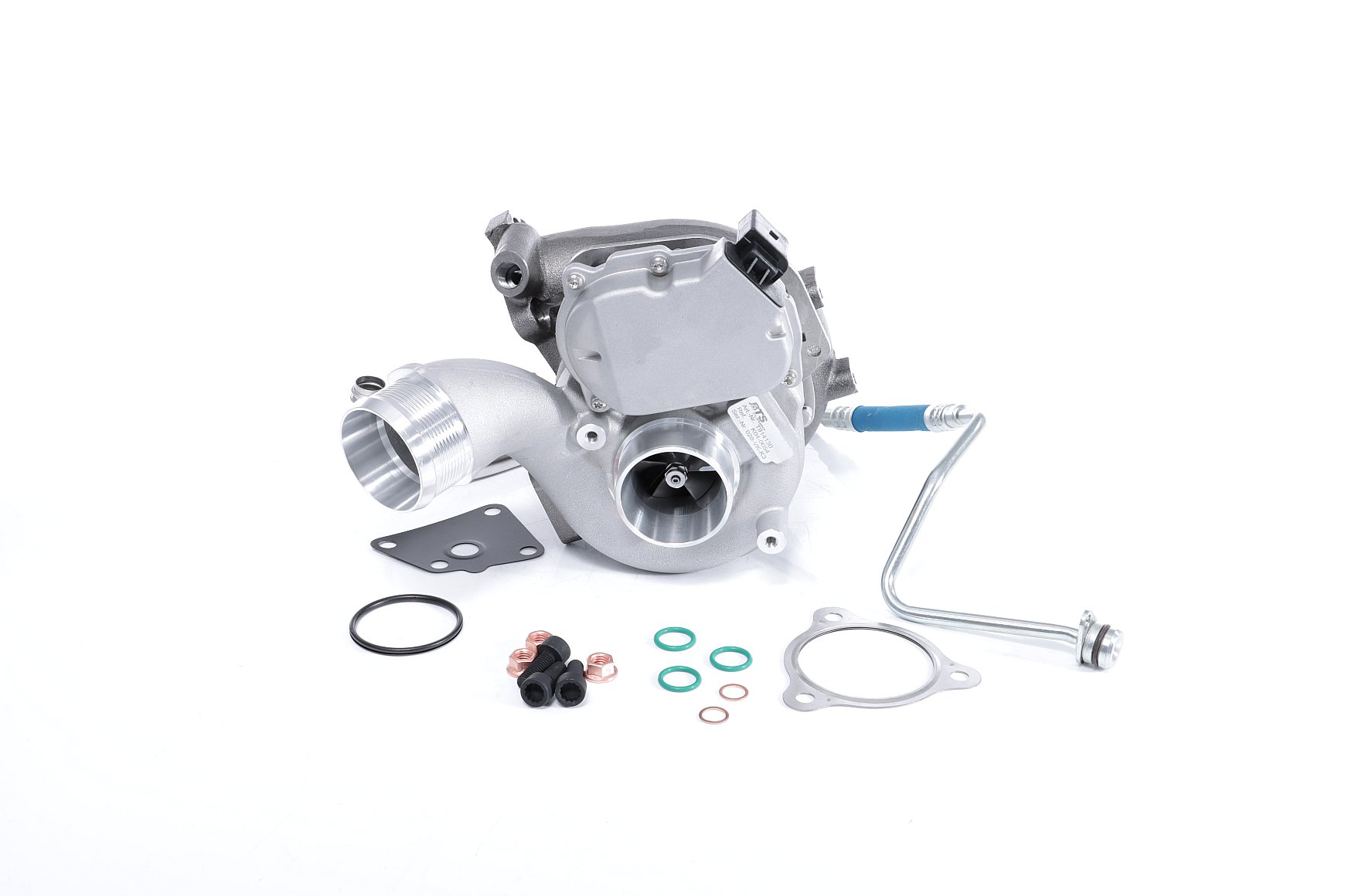BTS TURBO T981346BT: Turbolader TURBO SERVICE SET BUDGET mit Ölzulaufleitung, mit Ölablaufleitung, mit Anbau-/Befestigungsmaterial