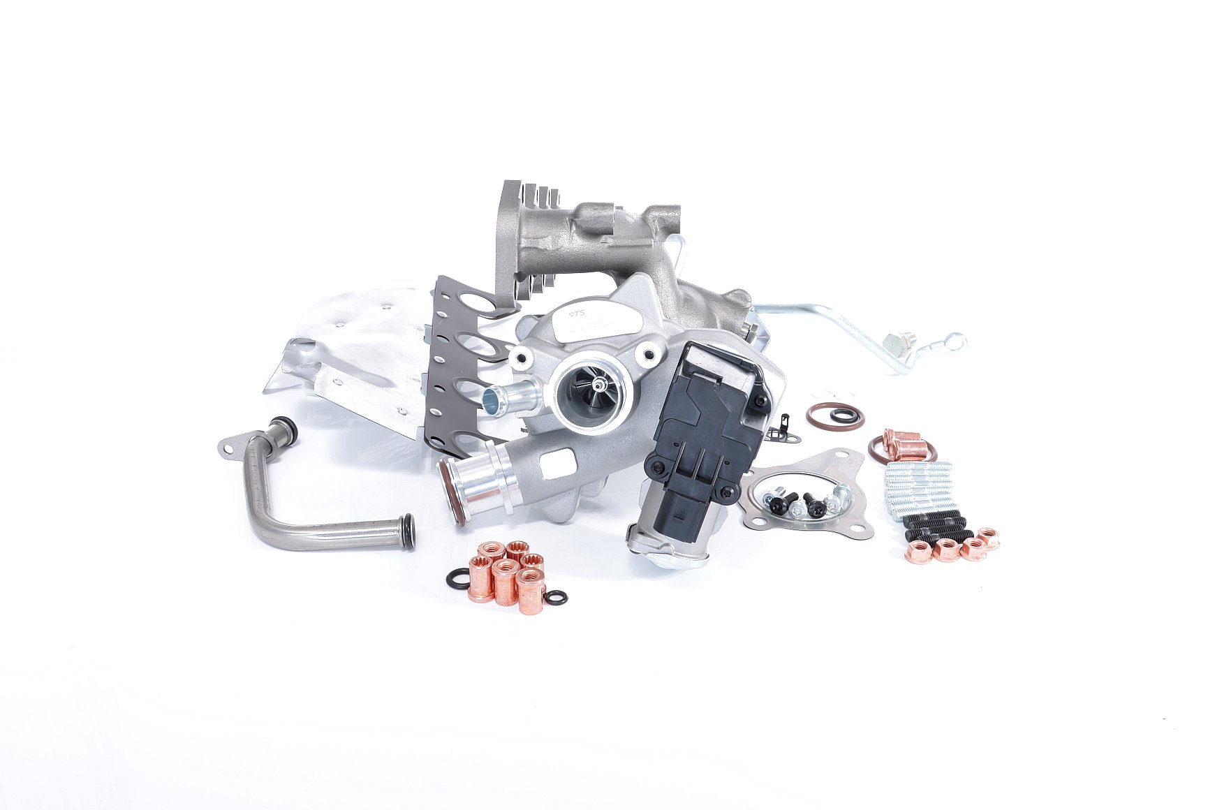 BTS TURBO T981423BT: Turbolader TURBO SERVICE SET BUDGET mit Ölzulaufleitung, mit Ölablaufleitung, mit Anbau-/Befestigungsmaterial
