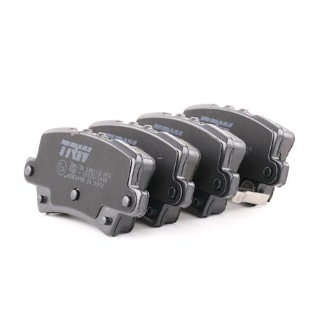 TRW GDB3408: Bremsbeläge mit Zubehör, mit Bremssattelschrauben COTEC