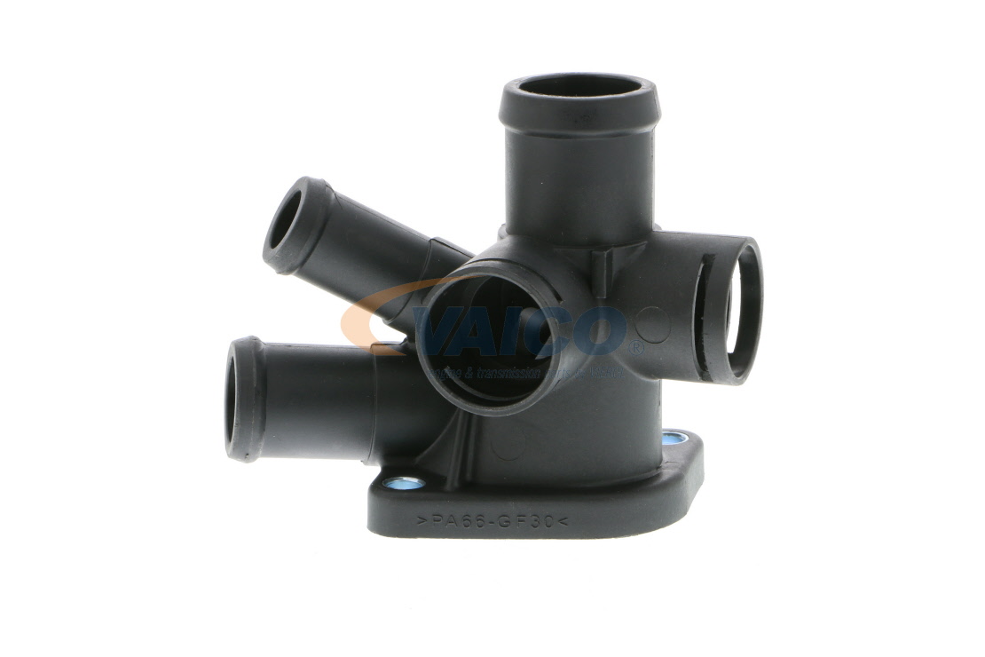 VAICO V10-0431: Flansa lichid racire chiuloasa, cu garnituri, cu cleme, Original VAICO Quality