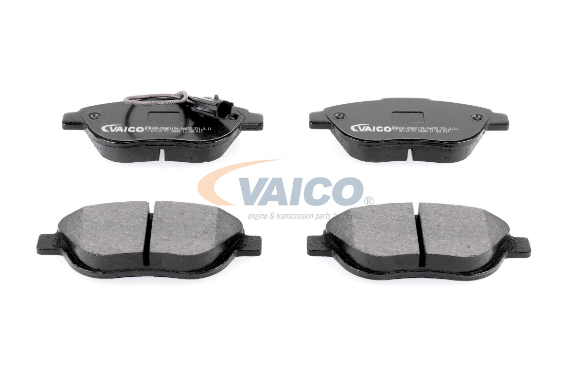 VAICO V22-0133: Fékbetét készlet, tárcsafék elsőtengely, féknyereg csavarokkal, Q+, original equipment manufacturer quality