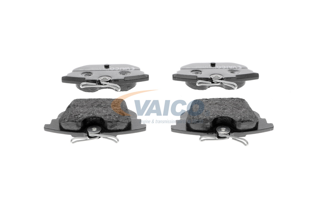 VAICO V24-0075: Piduriklotsid Tagasild, koos pidurisadula kruvidega, Q+, original equipment manufacturer quality