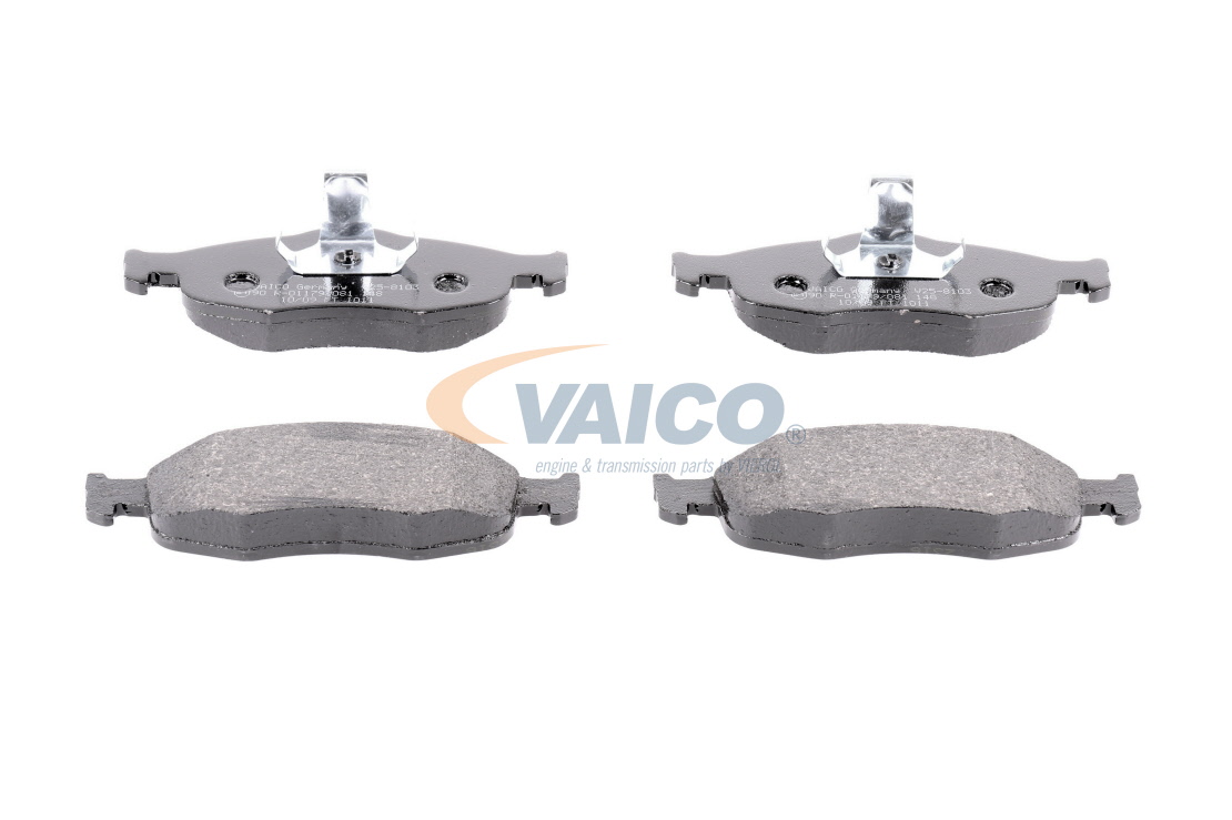 VAICO V25-8103: Plăcuțe de frână punte fata, fara accesorii, Q+, original equipment manufacturer quality