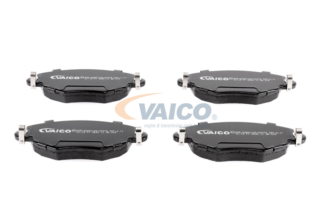 VAICO V25-8109: Plăcuțe de frână punte fata, fara accesorii, cu suruburi etrier, Q+, original equipment manufacturer quality