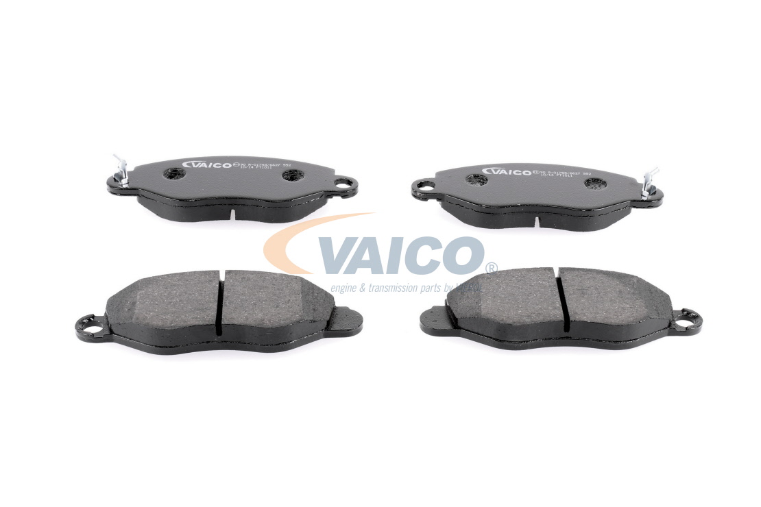 VAICO V25-8113: Remblokken Vooras, Zonder toebehoren, Met remzadelschroef, Q+, original equipment manufacturer quality