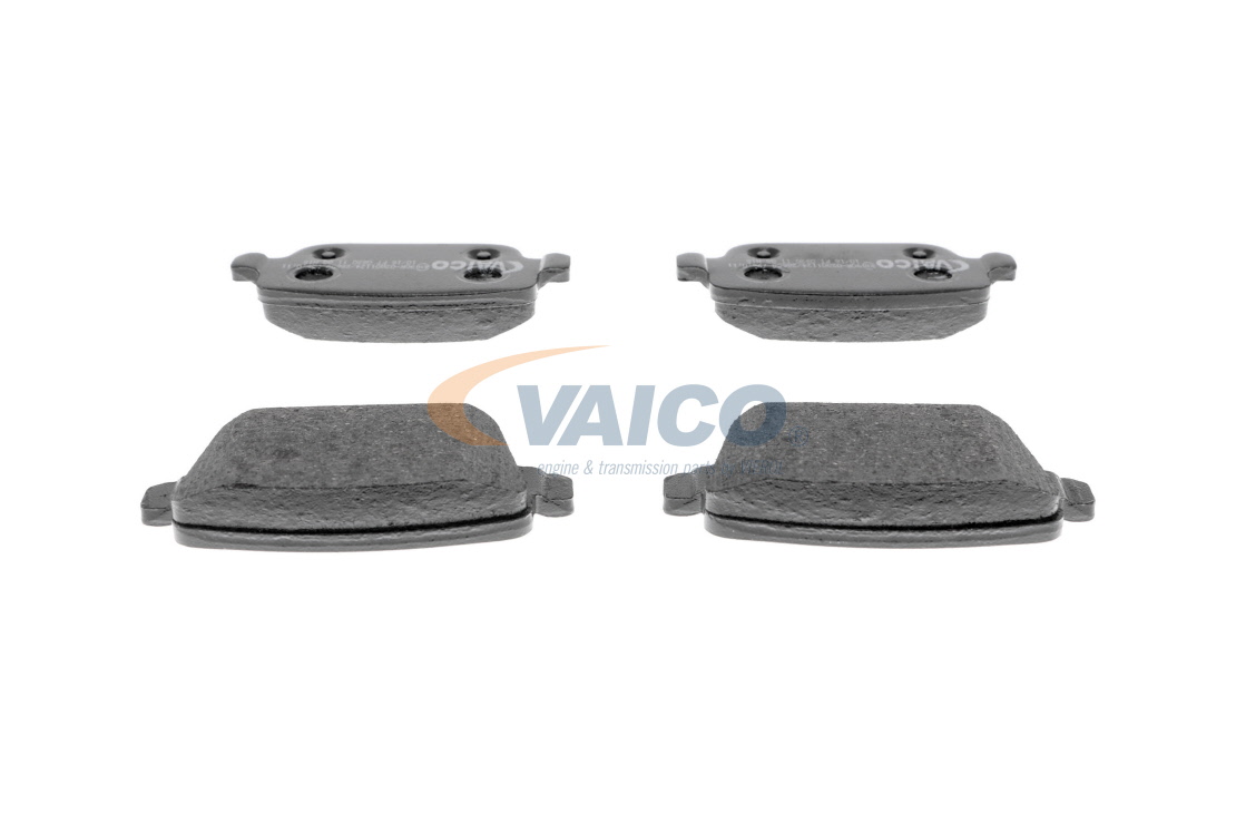 VAICO V25-8126: Juego de pastillas de freno Eje trasero, con accesorios, con tornillos pinza freno, Q+, calidad de primer equipo