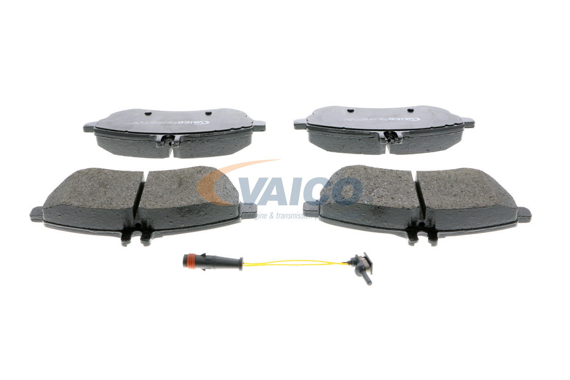 VAICO V30-8204: Juego de pastillas de freno Eje delantero, con accesorios, con tornillos pinza freno, Q+, calidad de primer equipo