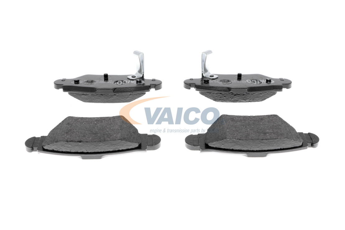 VAICO V40-8012: Juego de pastillas de freno Eje trasero, con accesorios, con tornillos pinza freno, Q+, calidad de primer equipo