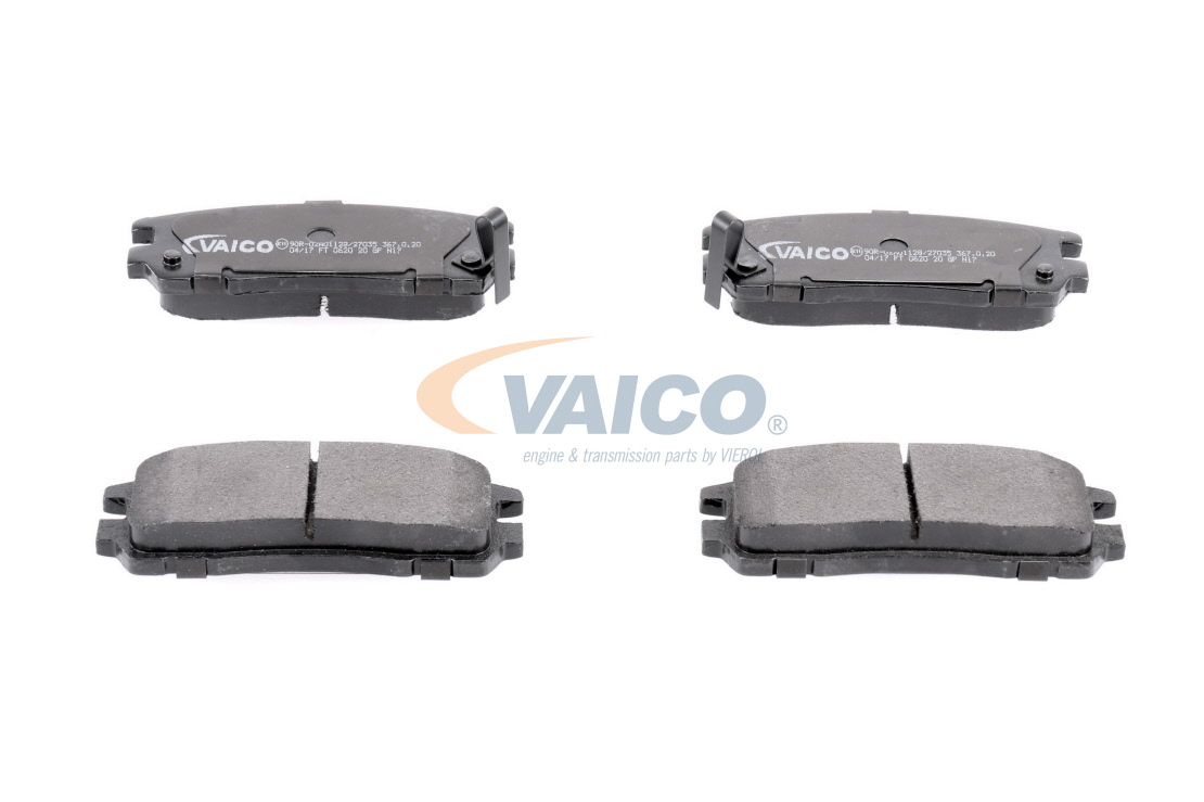 VAICO V40-8037: Plăcuțe de frână puntea spate, Q+, original equipment manufacturer quality