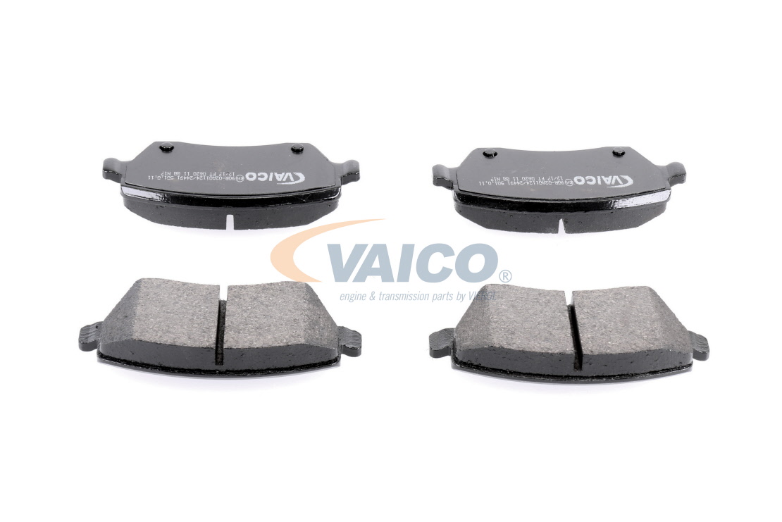 VAICO V46-0157: Plăcuțe de frână punte fata, cu suruburi etrier, Q+, original equipment manufacturer quality