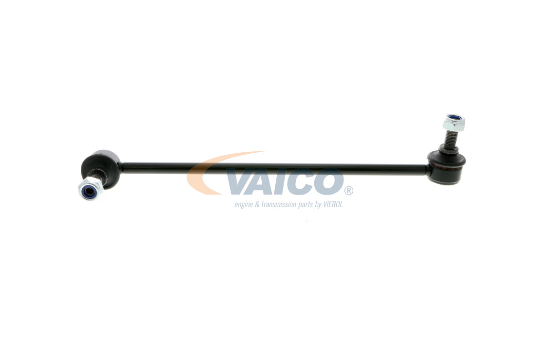 VAICO V52-9565: Brat / bieleta suspensie, stabilizator Axa fata dreapta, 285mm, Otel, Original VAICO Quality