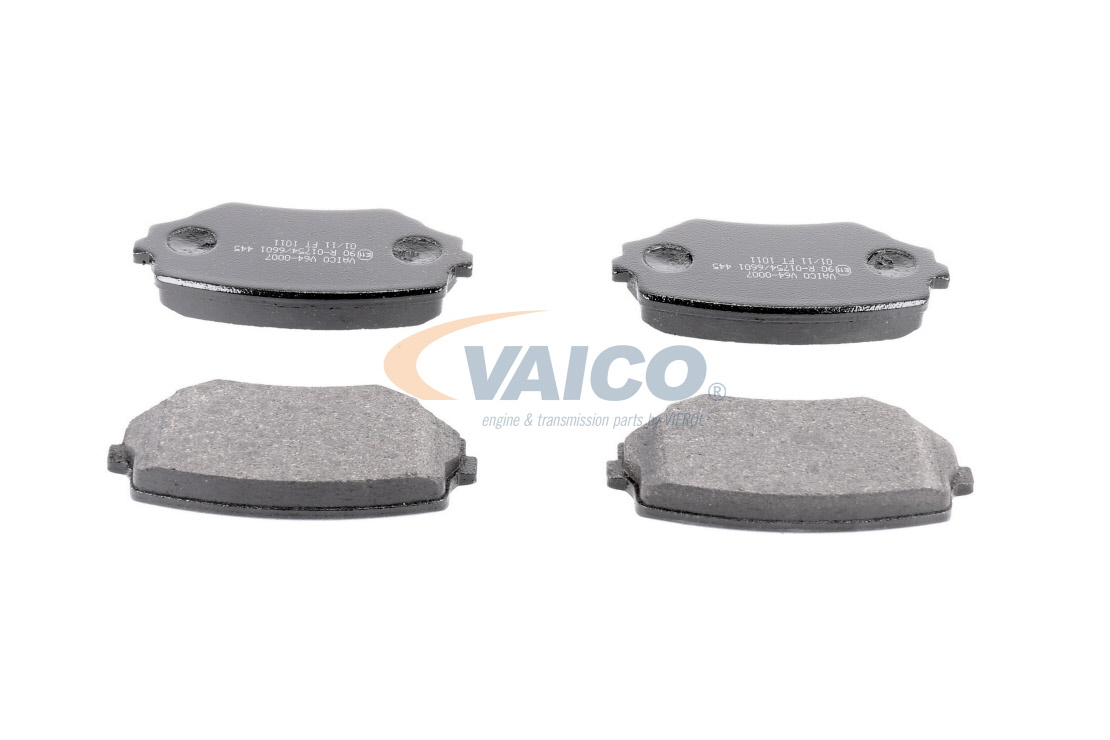 VAICO V64-0007: Jarrupalat, levyjarru Etuakseli, Q+, original equipment manufacturer quality