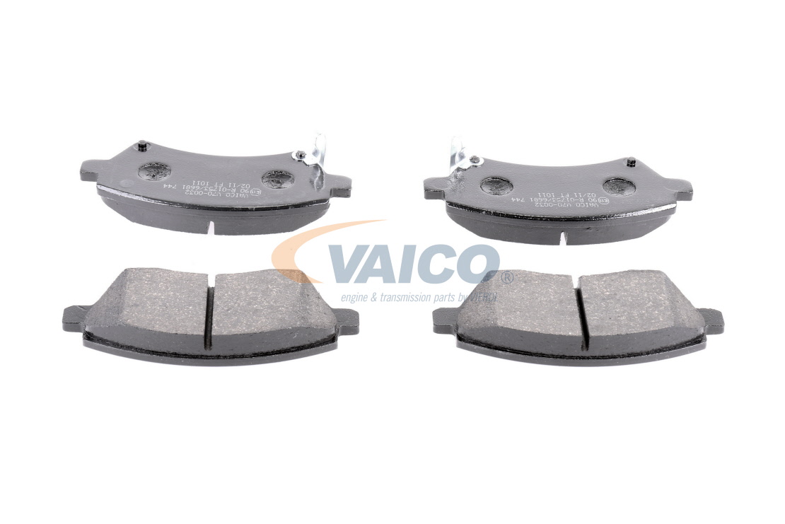 VAICO V70-0032: Plăcuțe de frână punte fata, Q+, original equipment manufacturer quality
