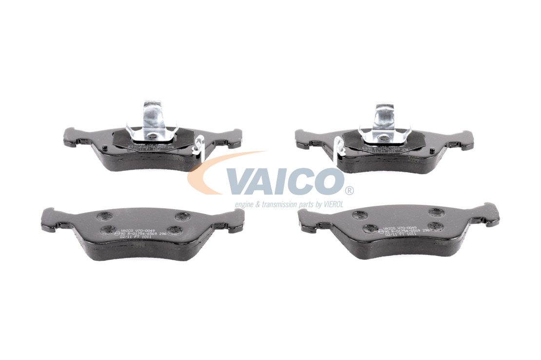 VAICO V70-0049: Plăcuțe de frână punte fata, Q+, original equipment manufacturer quality