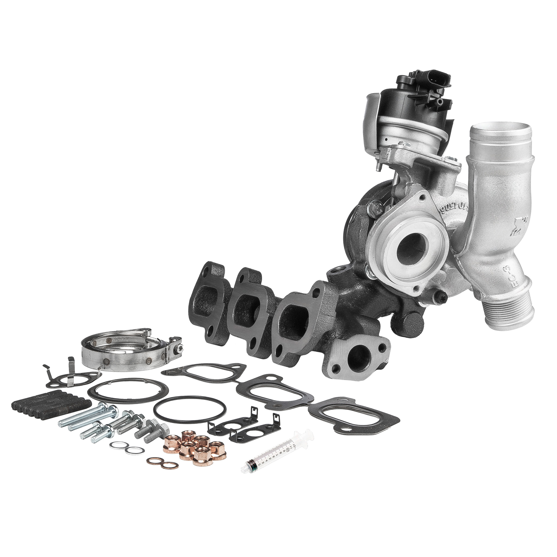 BR Turbo 16309980005RSM: Turbolader REMANUFACTURED TURBOCHARGER WITH MOUNTING KIT mit Anbau-/Befestigungsmaterial