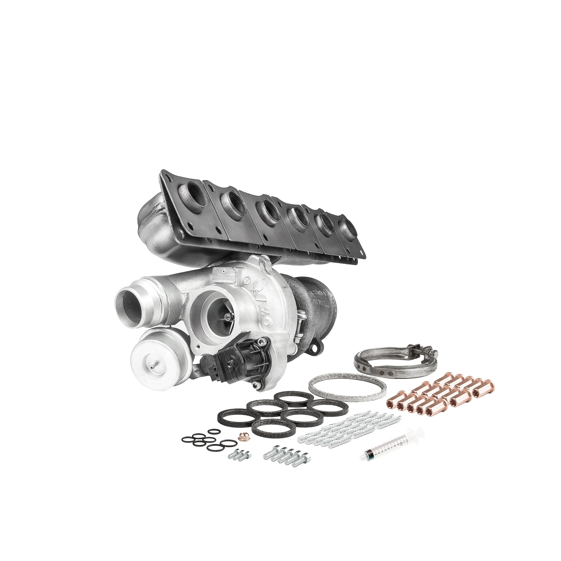 BR Turbo 18539880006RSM: Turbolader REMANUFACTURED TURBOCHARGER WITH MOUNTING KIT mit Anbau-/Befestigungsmaterial