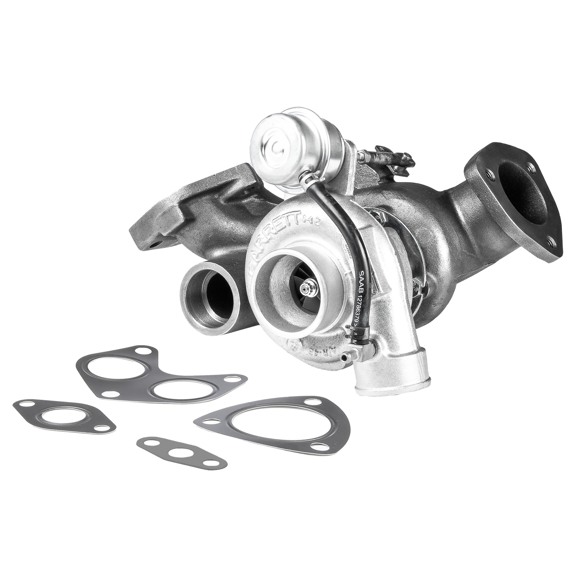 BR Turbo 452055-5001RSG: Turbocharger REMANUFACTURED TURBOCHARGER WITH GASKET KIT incl. Magnetische koppeling